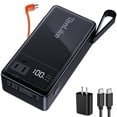 thumbnail image 1 of Froura 27000mAh Portable Power Station, Power Bank with AC Outlet, 60W USB-C for Laptop, Outdoor Camping Hiking, Black, 1 of 9