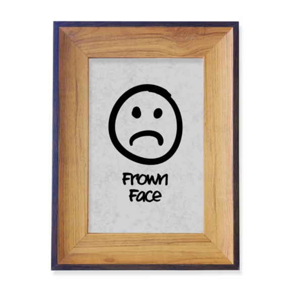 Frown White Cute Chat Happy Pattern Photo Frame Exhibition Display Art Desktop Painting