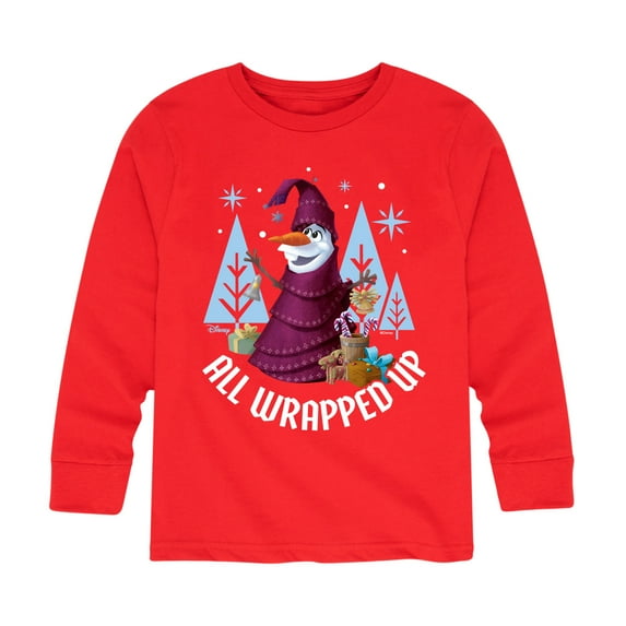 Frozen 2 - All Wrapped Up - Toddler And Youth Long Sleeve Graphic T-Shirt