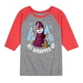 thumbnail image 1 of Frozen 2 - All Wrapped Up - Toddler And Youth Raglan Graphic T-Shirt, 1 of 6
