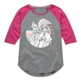 thumbnail image 1 of Frozen 2 - Anna Elsa Rainbow - Toddler And Youth Girls Raglan Graphic T-Shirt, 1 of 5