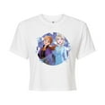 thumbnail image 1 of Frozen 2 - Anna & Elsa Women's Cropped Graphic T-Shirt, 1 of 5