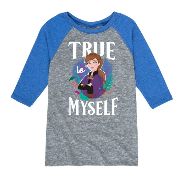 Frozen 2 - Anna True Myself - Toddler And Youth Raglan Graphic T-Shirt