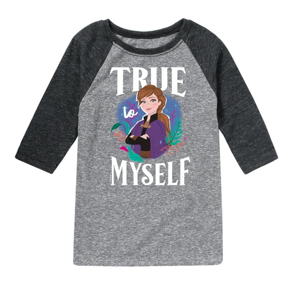 Frozen 2 - Anna True Myself - Toddler And Youth Raglan Graphic T-Shirt