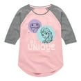 thumbnail image 1 of Frozen 2 - Be Unique - Toddler And Youth Girls Raglan Graphic T-Shirt, 1 of 4