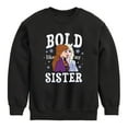 thumbnail image 1 of Frozen 2 - Bold Like My Sister - Toddler And Youth Crewneck Fleece Sweatshirt, 1 of 5