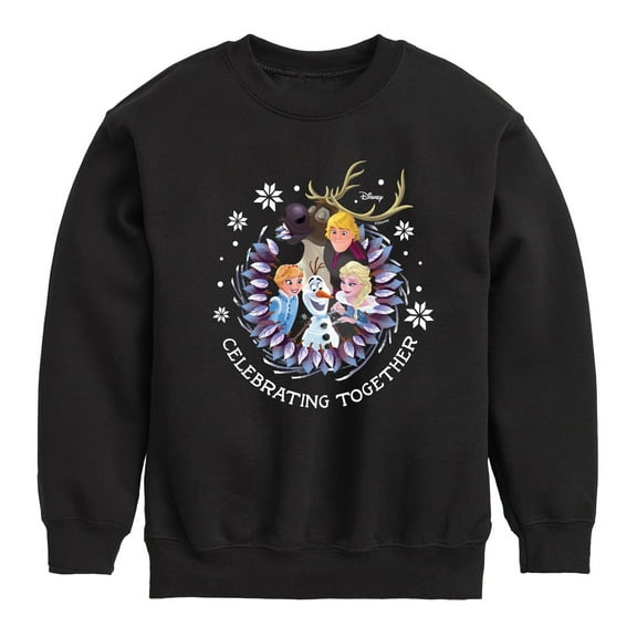 Frozen 2 - Celebrating Together - Toddler And Youth Crewneck Fleece Sweatshirt