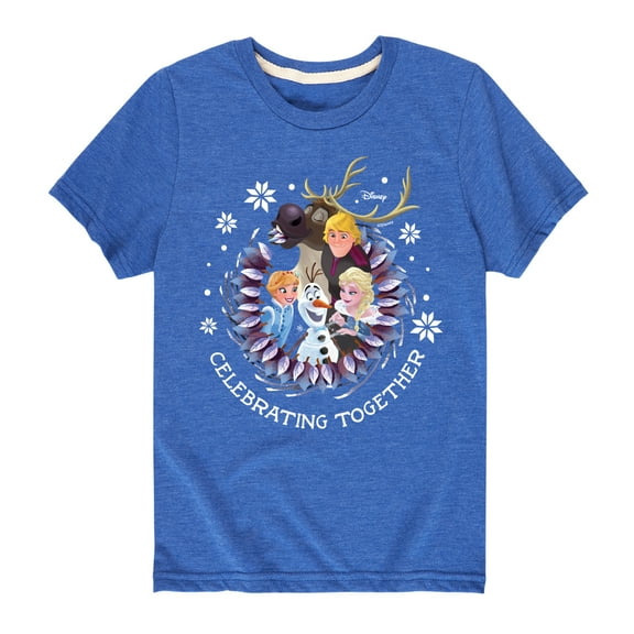 Frozen 2 - Celebrating Together - Toddler And Youth Short Sleeve Graphic T-Shirt