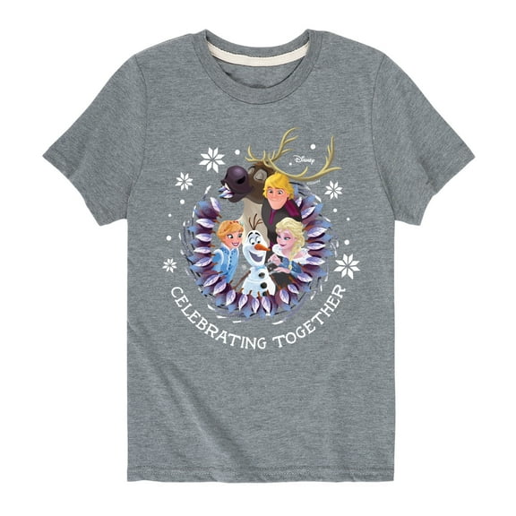 Frozen 2 - Celebrating Together - Toddler And Youth Short Sleeve Graphic T-Shirt
