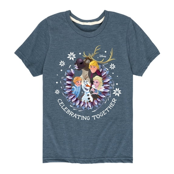 Frozen 2 - Celebrating Together - Toddler And Youth Short Sleeve Graphic T-Shirt