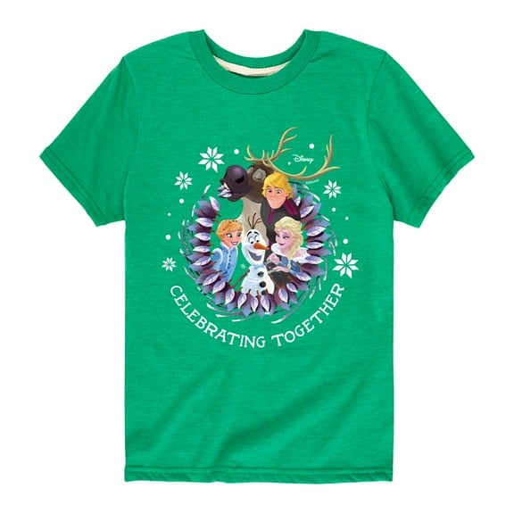 Frozen 2 - Celebrating Together - Toddler And Youth Short Sleeve Graphic T-Shirt