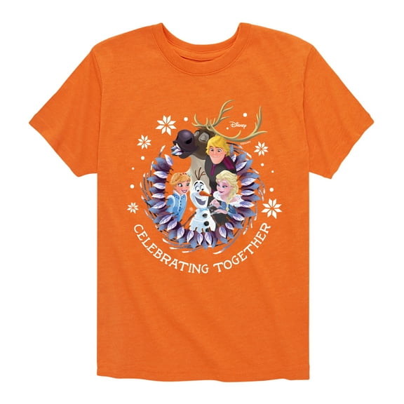 Frozen 2 - Celebrating Together - Toddler And Youth Short Sleeve Graphic T-Shirt
