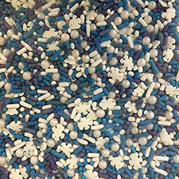 Frozen 2 Confetti Sprinkles, Cake, Cookie, Donut, Cakepop Toppings, 6 oz.