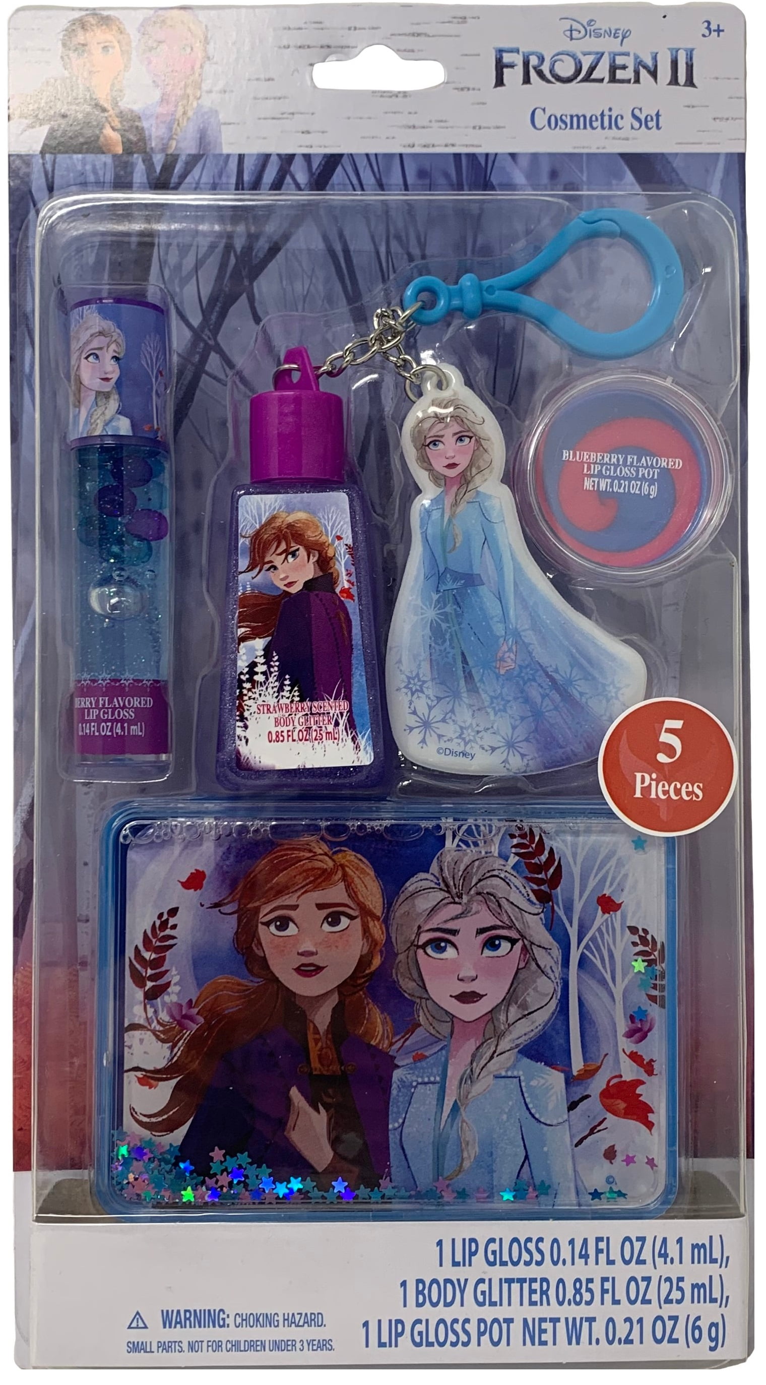 Frozen 2 Cosmetic Set with Mini Body Glitter 0.85 OZ in Box