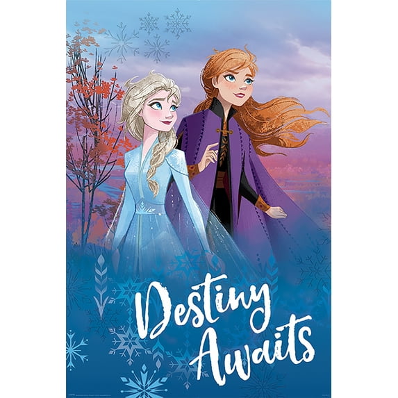Frozen 2 - Disney Movie Poster / Print (Anna & Elsa - Destiny Awaits)