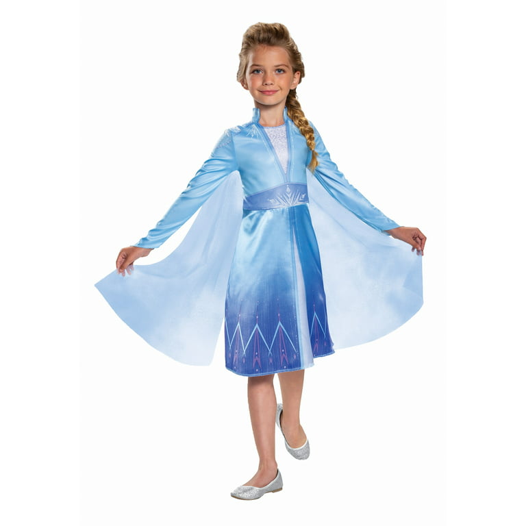 Frozen 2 Elsa Disguise Disney Classic Girl's Halloween Fancy-Dress Costume  for Toddler, M 