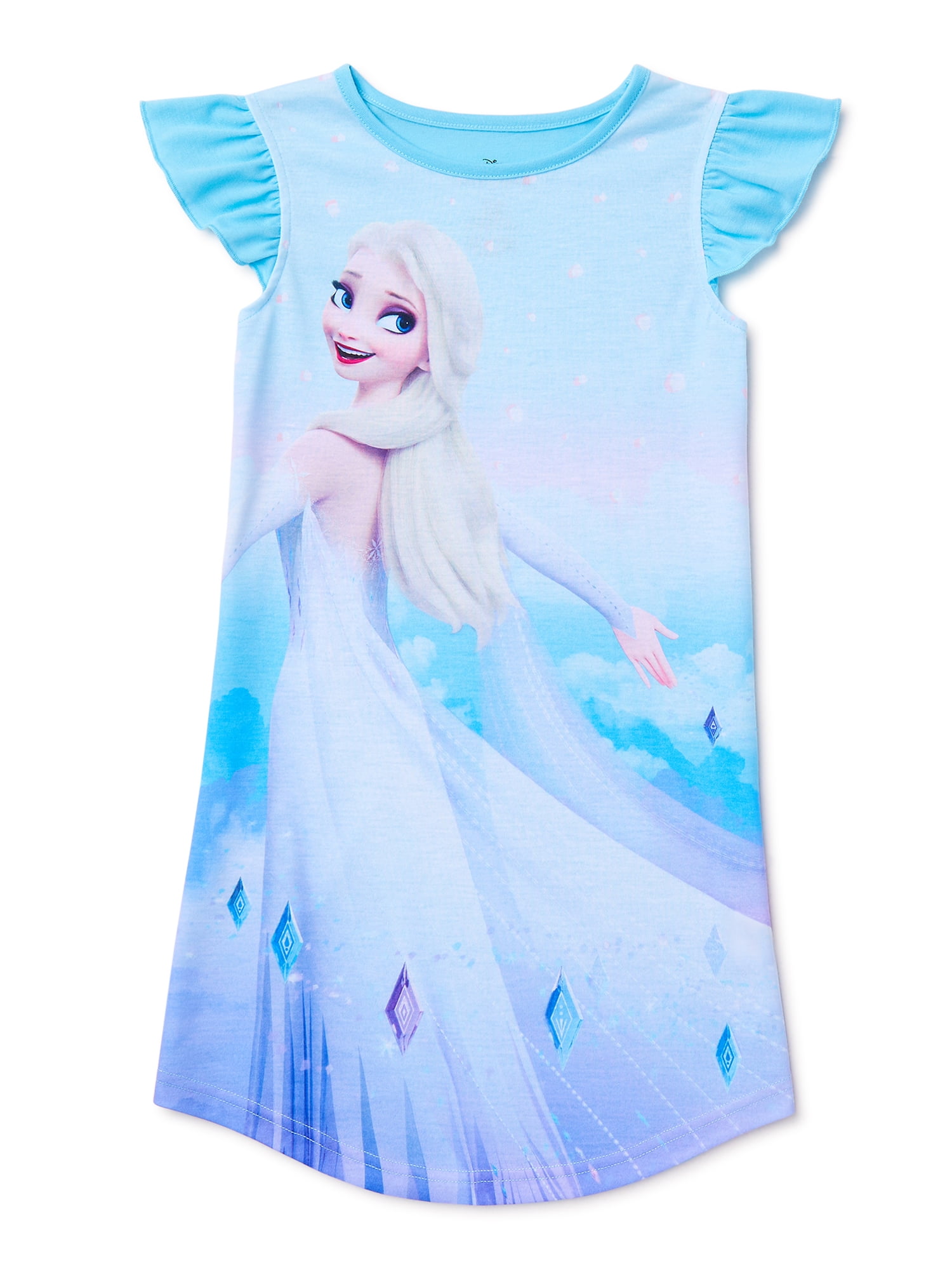 Frozen 2 Elsa Girls Nightgown Pajama Sizes 4 12 7053