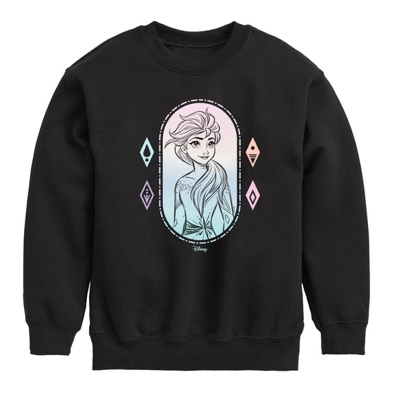 Frozen 2 - Elsa Portrait - Toddler And Youth Crewneck Fleece Sweatshirt