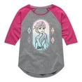 thumbnail image 1 of Frozen 2 - Elsa Portrait - Toddler And Youth Girls Raglan Graphic T-Shirt, 1 of 4