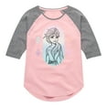 thumbnail image 1 of Frozen 2 - Elsa Portrait - Toddler And Youth Girls Raglan Graphic T-Shirt, 1 of 5