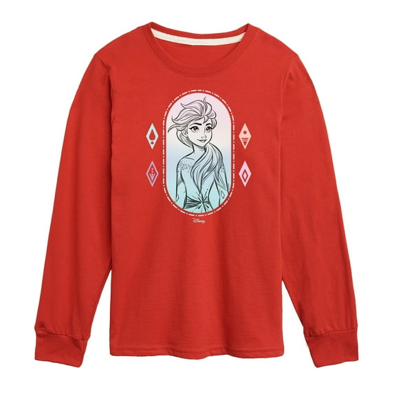Frozen 2 - Elsa Portrait - Toddler And Youth Long Sleeve Graphic T-Shirt