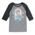 thumbnail image 1 of Frozen 2 - Elsa Portrait - Toddler And Youth Raglan Graphic T-Shirt, 1 of 3