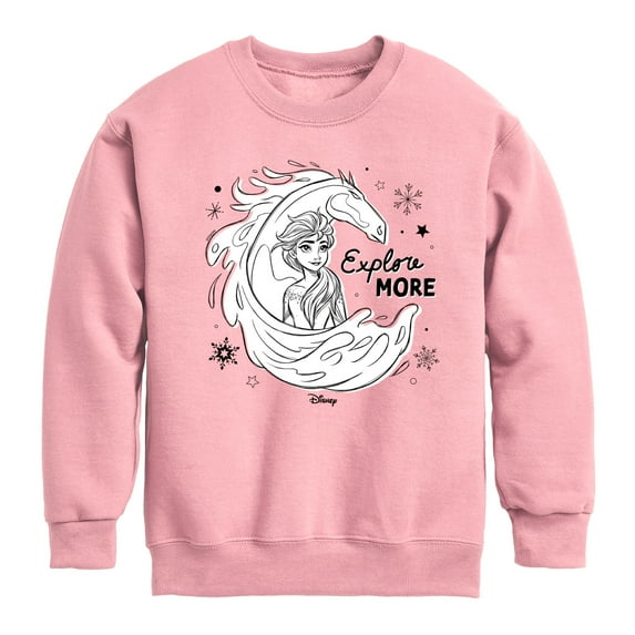 Frozen 2 - Explore More - Toddler And Youth Crewneck Fleece Sweatshirt