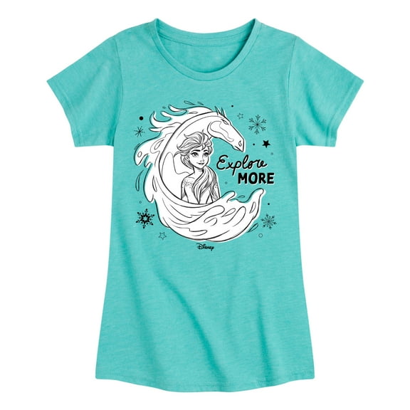 Frozen 2 - Explore More - Toddler And Youth Girls Short Sleeve Graphic T-Shirt