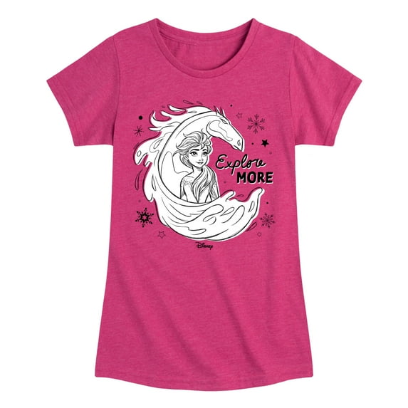 Frozen 2 - Explore More - Toddler And Youth Girls Short Sleeve Graphic T-Shirt