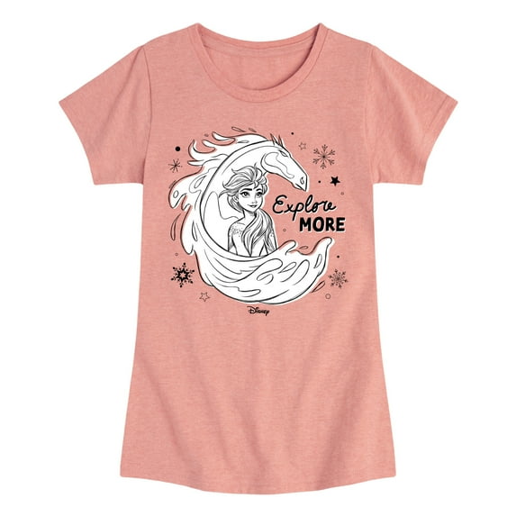 Frozen 2 - Explore More - Toddler And Youth Girls Short Sleeve Graphic T-Shirt