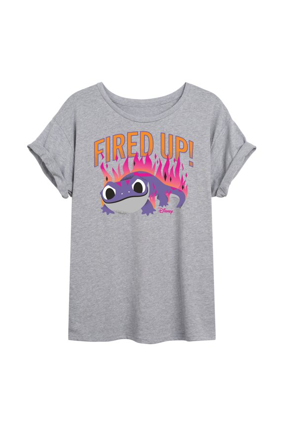 - Fired Up - Juniors Ideal Flowy Muscle T-Shirt