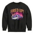 thumbnail image 1 of Frozen 2 - Fired Up - Toddler And Youth Crewneck Fleece Sweatshirt, 1 of 5