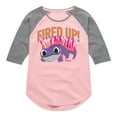 thumbnail image 1 of Frozen 2 - Fired Up - Toddler And Youth Girls Raglan Graphic T-Shirt, 1 of 5