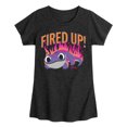 thumbnail image 1 of Frozen 2 - Fired Up - Toddler And Youth Girls Short Sleeve Graphic T-Shirt, 1 of 4
