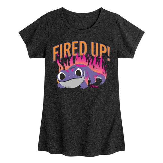 Frozen 2 - Fired Up - Toddler And Youth Girls Short Sleeve Graphic T-Shirt