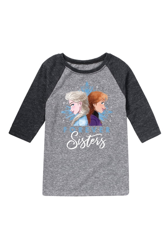 Frozen 2 - Forever Sister - Toddler And Youth Raglan Graphic T-Shirt