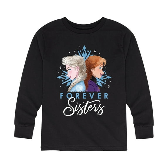 Frozen 2 - Forever Sisters - Toddler And Youth Long Sleeve Graphic T-Shirt