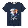 thumbnail image 1 of Frozen 2 - Forever Sisters - Toddler And Youth Short Sleeve Graphic T-Shirt, 1 of 5