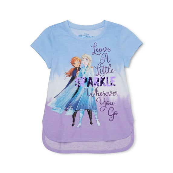 Frozen 2 Girls Short Sleeve Graphic Tee, Sizes 4-16