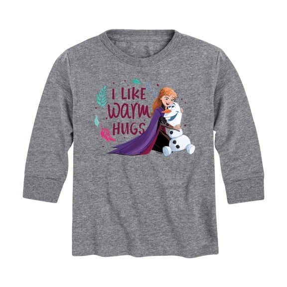 Frozen 2 - I Like Warm Hugs - Toddler And Youth Long Sleeve Graphic T-Shirt