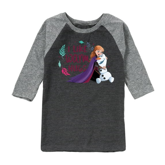 Frozen 2 - I Like Warm Hugs - Toddler And Youth Raglan Graphic T-Shirt