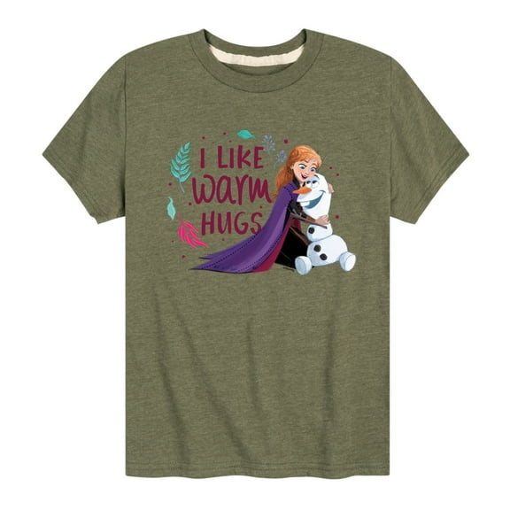 Frozen 2 - I Like Warm Hugs - Toddler And Youth Short Sleeve Graphic T-Shirt