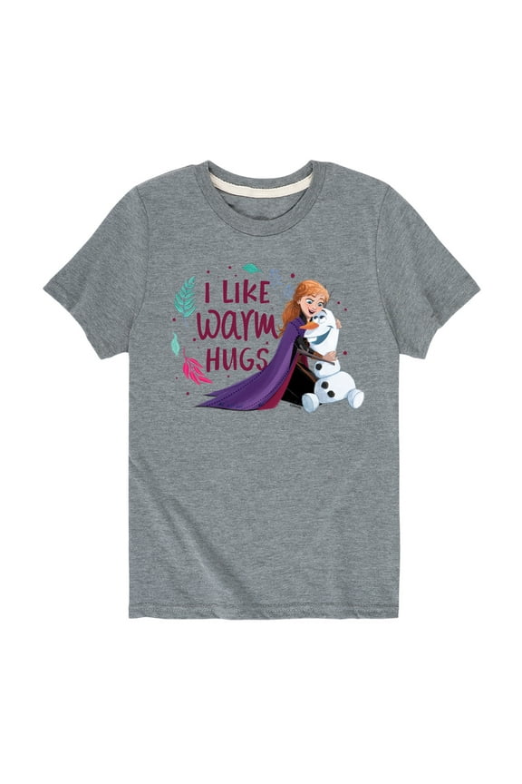 Frozen 2 - I Like Warm Hugs - Toddler And Youth Short Sleeve Graphic T-Shirt