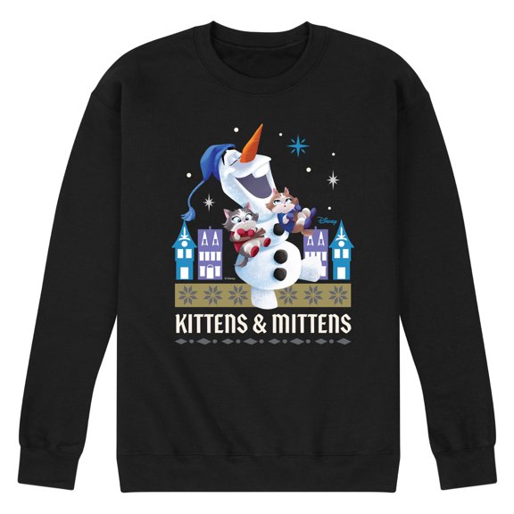 Frozen 2 - Kittens And Mittens - Adult Crew Fleece
