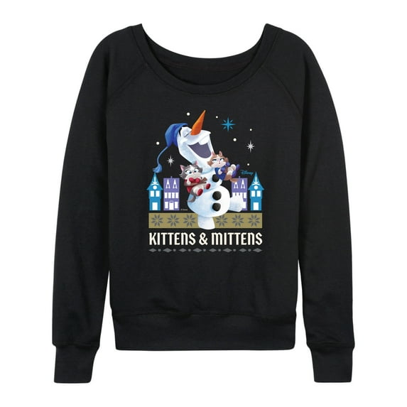 Frozen 2 - Kittens And Mittens - Women's Lightweight French Terry Long Sleeve Shirt