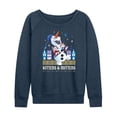 thumbnail image 1 of Frozen 2 - Kittens And Mittens - Women's Lightweight French Terry Long Sleeve Shirt, 1 of 5