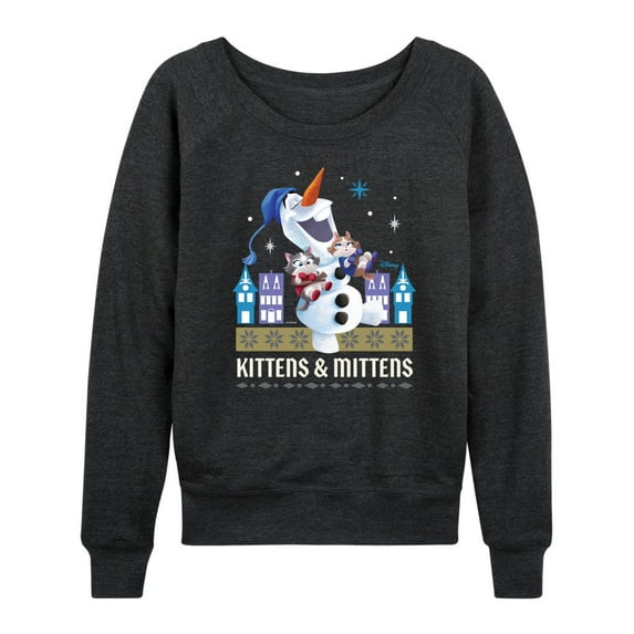 Frozen 2 - Kittens And Mittens - Women's Lightweight French Terry Long Sleeve Shirt