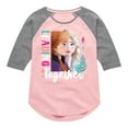 thumbnail image 1 of Frozen 2 - Leading Together - Toddler And Youth Girls Raglan Graphic T-Shirt, 1 of 4