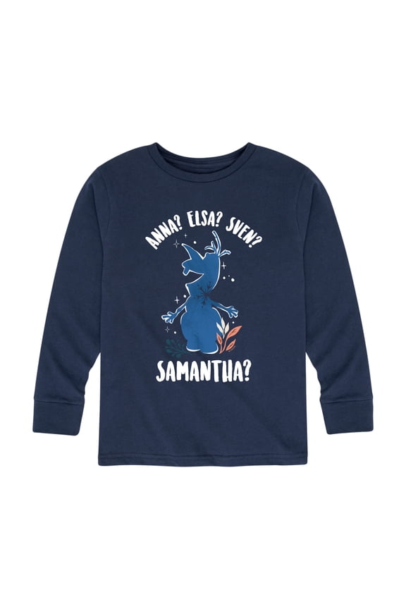 Frozen 2 - Lost Olaf - Toddler And Youth Long Sleeve Graphic T-Shirt