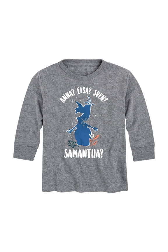 Frozen 2 - Lost Olaf - Toddler And Youth Long Sleeve Graphic T-Shirt
